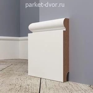Плинтус Evrowood Белый PN 030 16х80х2000 мм (пог. м)