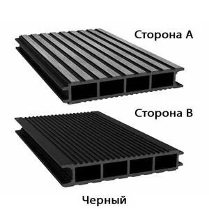 Террасная доска SaveWood Ulmus Чёрный 25х148х4000 мм