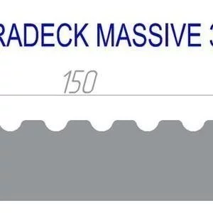 Террасная доска Terradeck Massive 3D Чёрный 21х150х4000 мм
