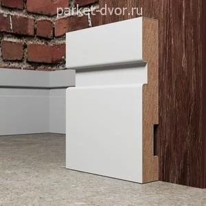 Плинтус Evrowood Белый PN 101 16х100х2000 мм (пог. м)