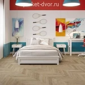 Виниловая плитка Alpine Floor Chevron Alpine LVT Еco 20−2A Дуб Ваниль Селект